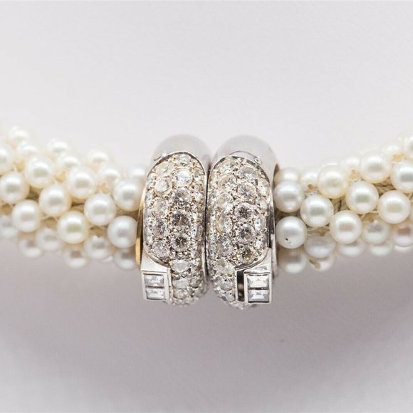 RARE!! 15CTS VS Diamonds, Rubys, Pearl Necklace - Picture 3 of 4